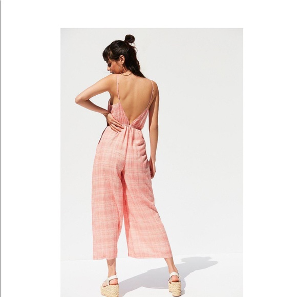 Urban Outfitters Audra Gingham Jumpsuit S NEW - Picture 4 of 5